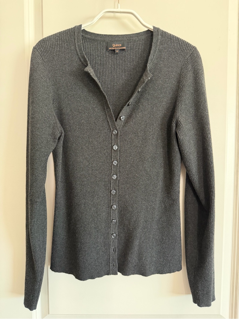 Quince Cotton-Cashmere Cardigan Sweater
